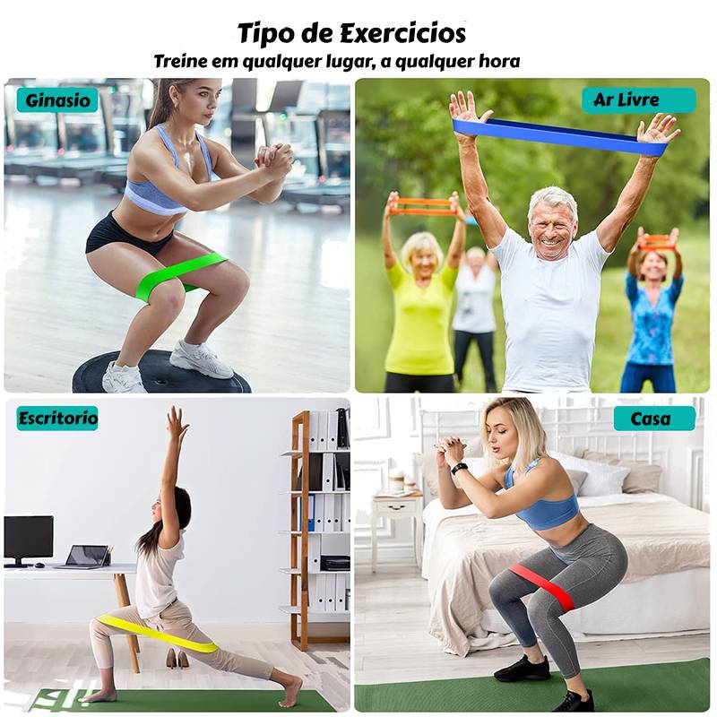 Bandas de Resistência para Ioga e Fitness